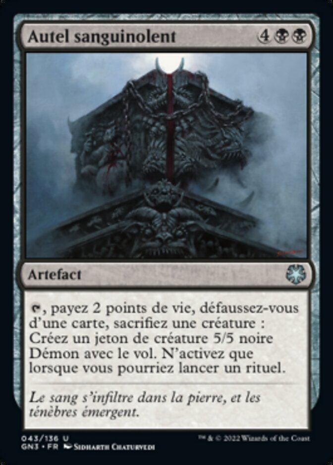 Autel sanguinolent