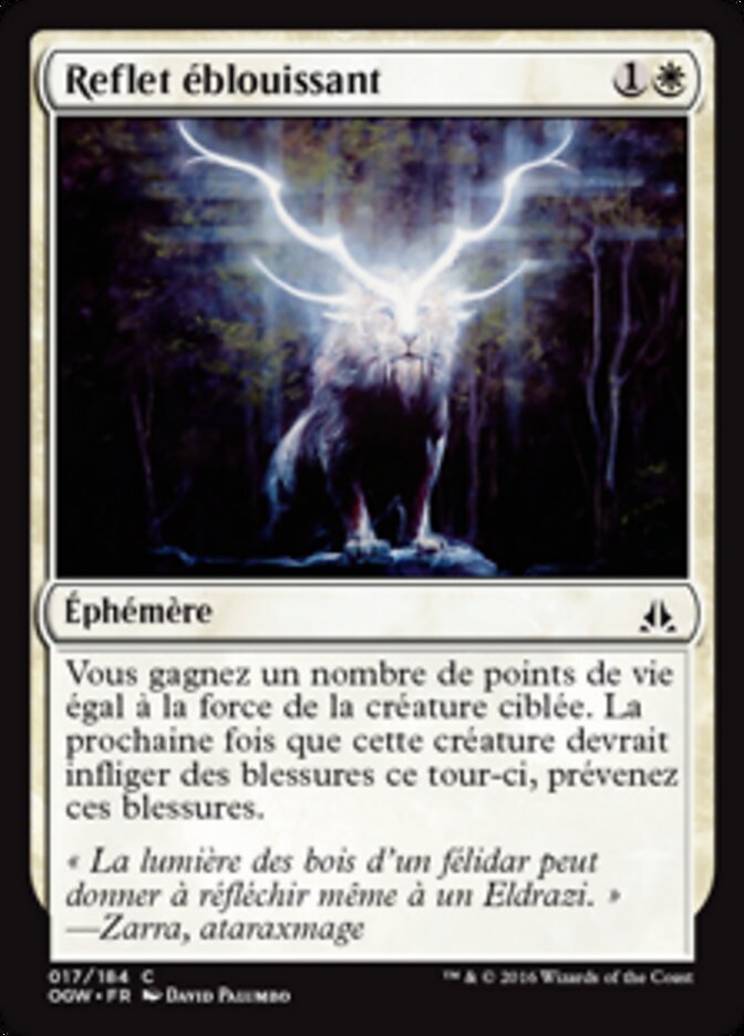 Reflet éblouissant