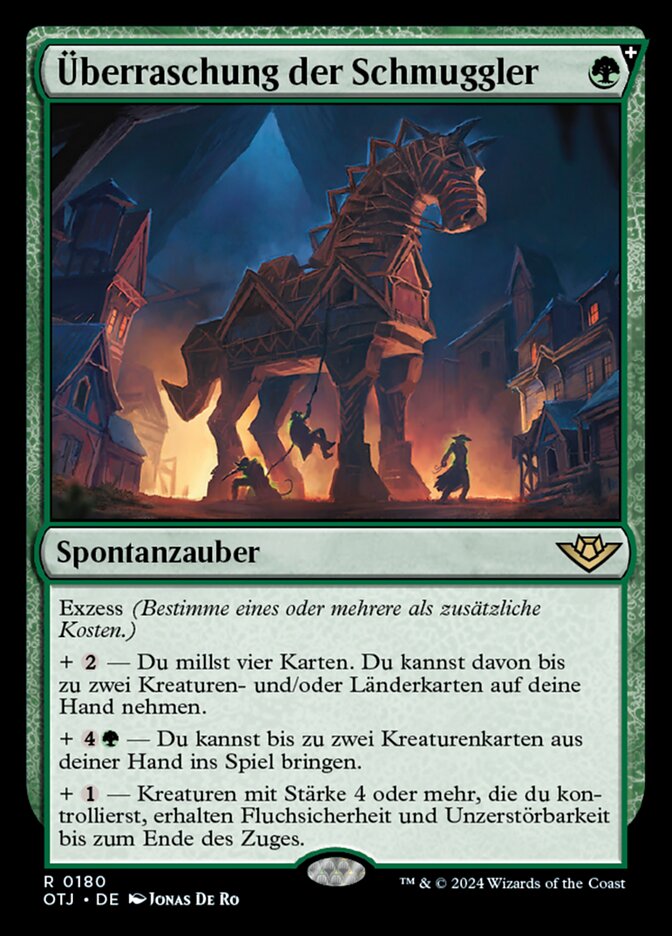 Überraschung der Schmuggler