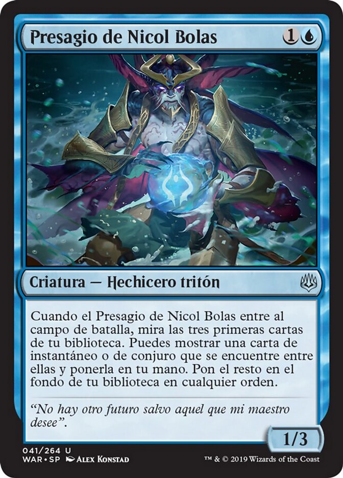 Presagio de Nicol Bolas