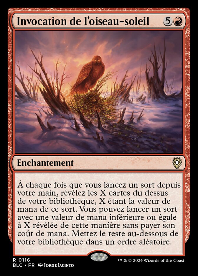 Invocation de l'oiseau-soleil