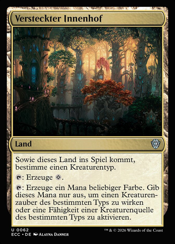 Versteckter Innenhof