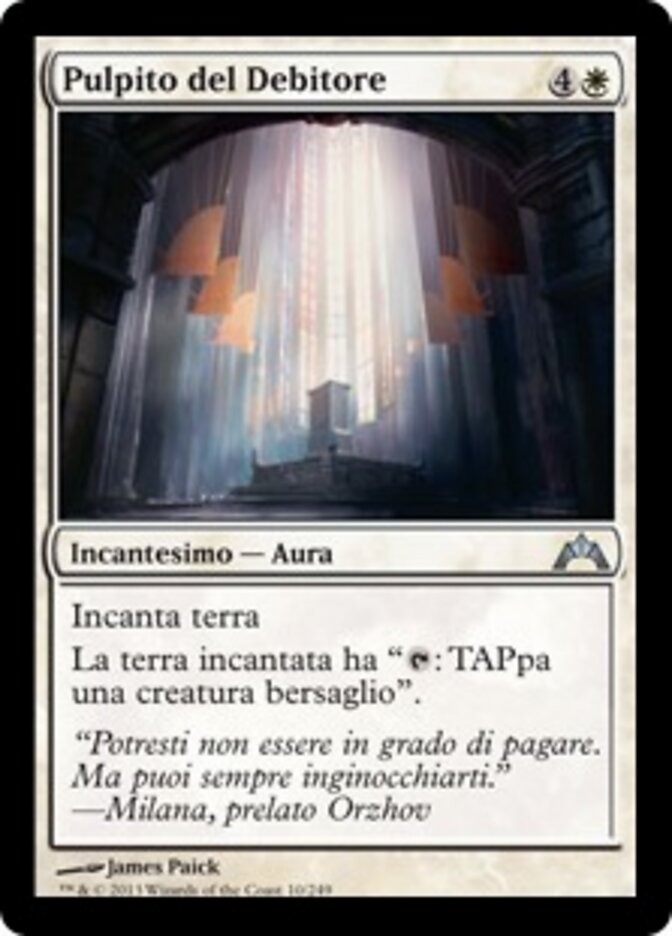 Pulpito del Debitore