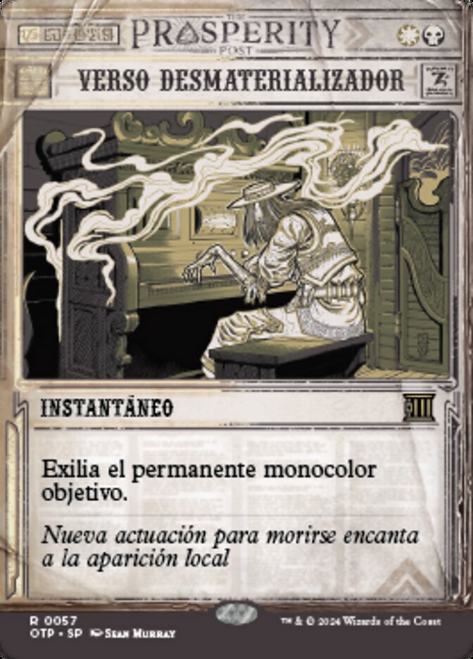 Verso desmaterializador