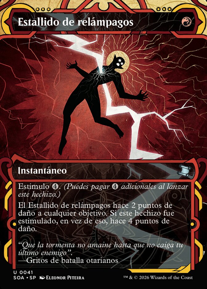 Estallido de relámpagos