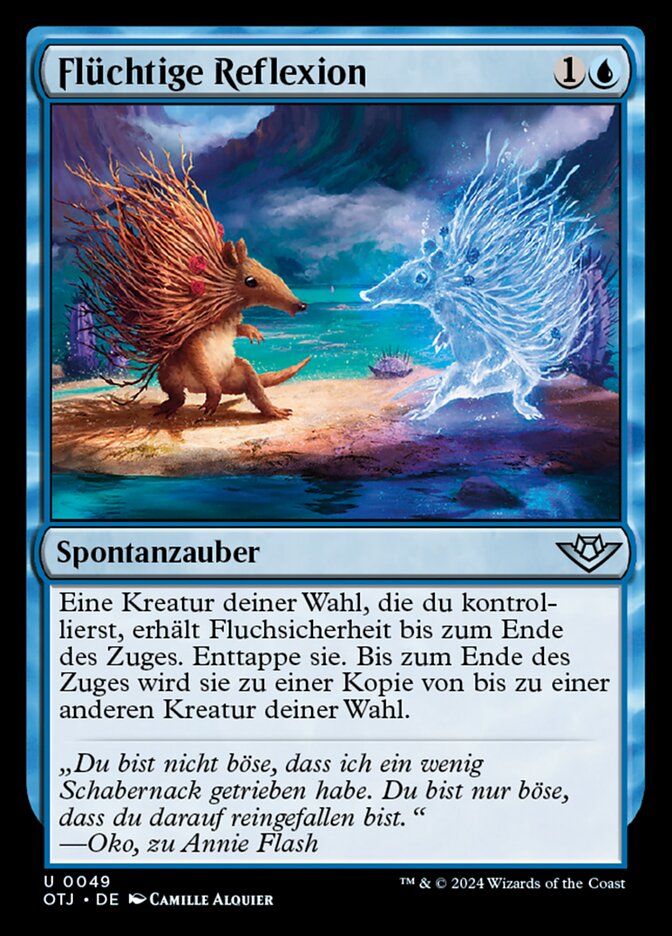 Flüchtige Reflexion