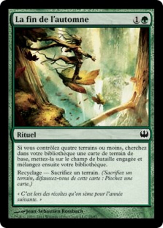 La fin de l'automne