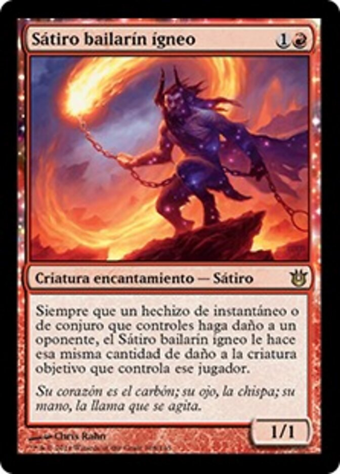 Sátiro bailarín ígneo