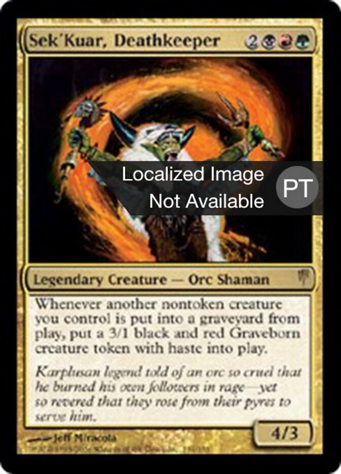 Sek'Kuar, Carcereiro da Morte