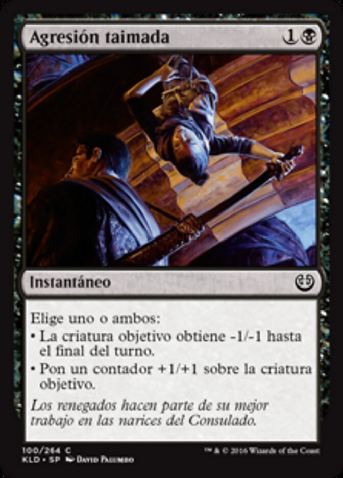 Agresión taimada