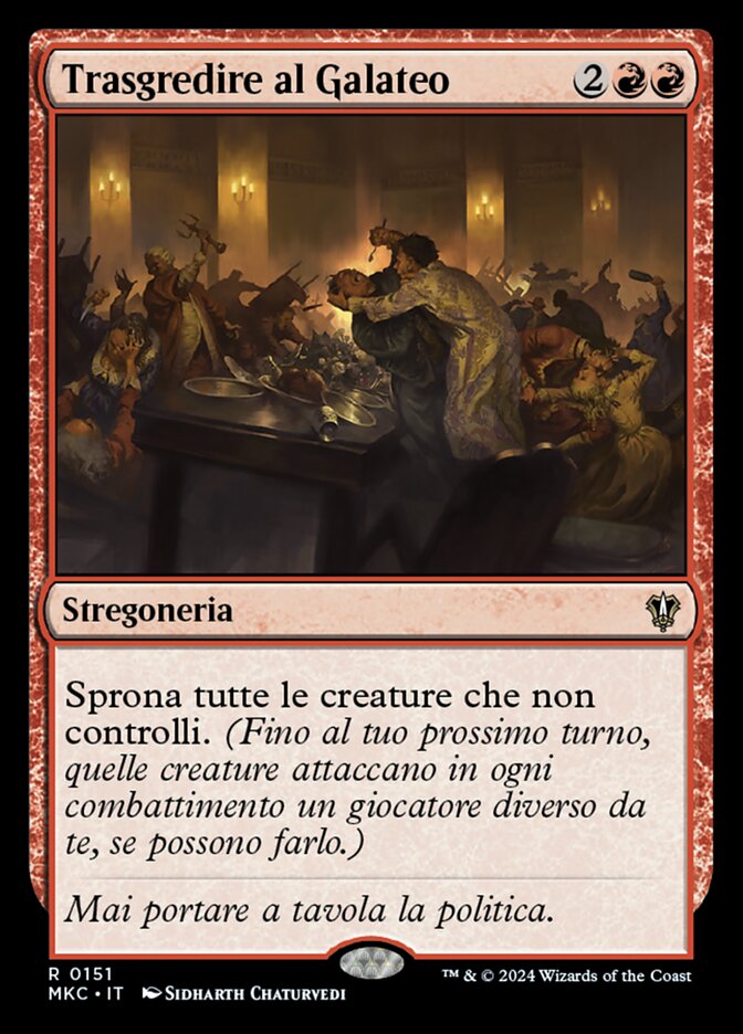 Trasgredire al Galateo