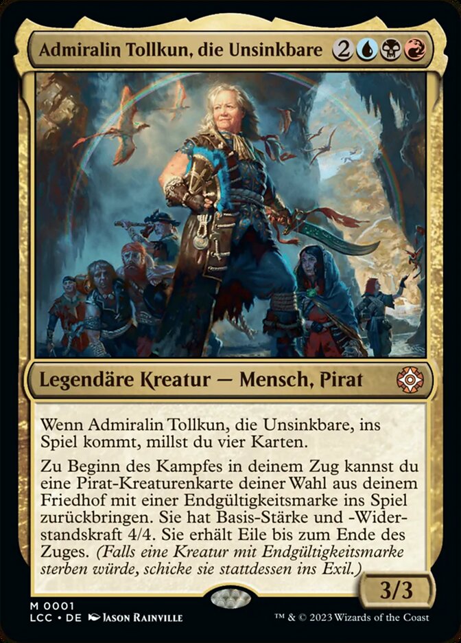 Admiralin Tollkun, die Unsinkbare