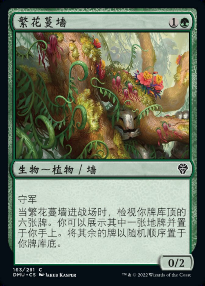 繁花蔓墙