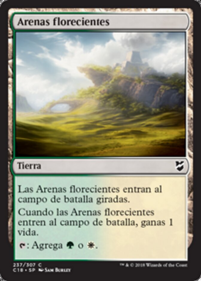 Arenas florecientes