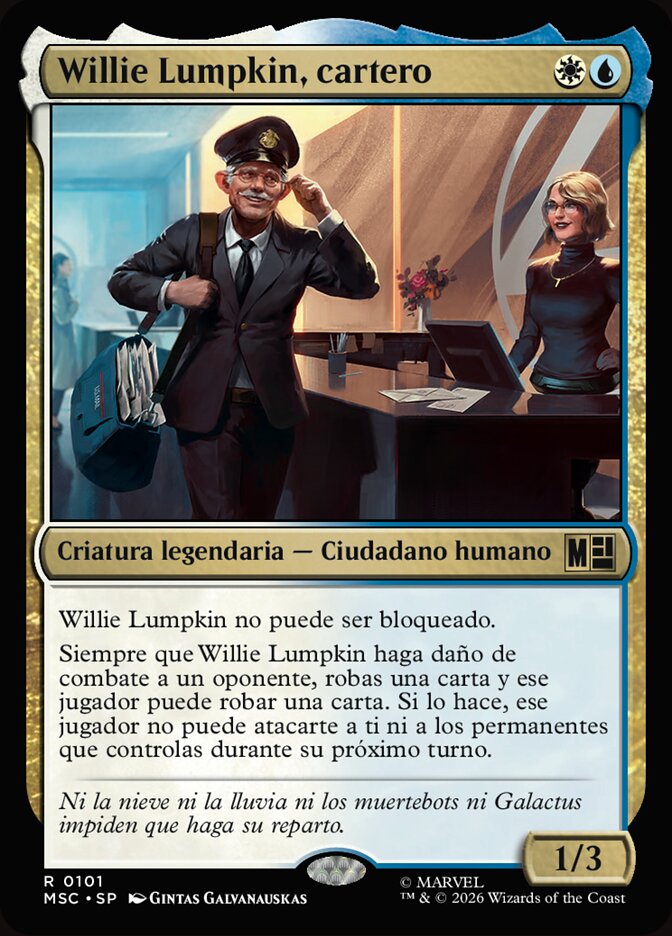 Willie Lumpkin, cartero
