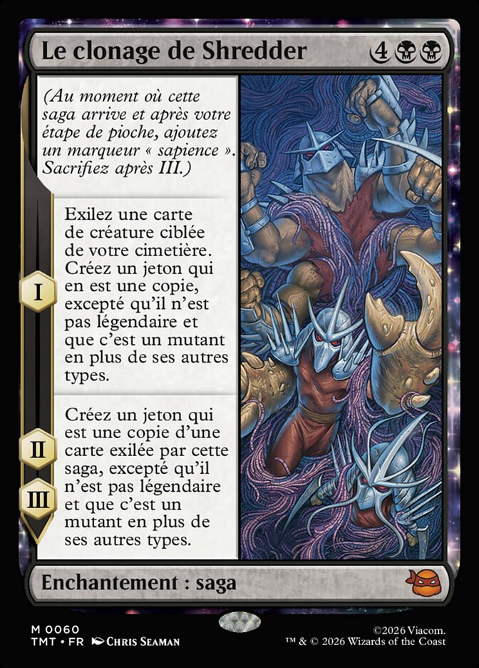 Le clonage de Shredder