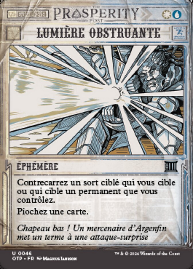 Lumière obstruante