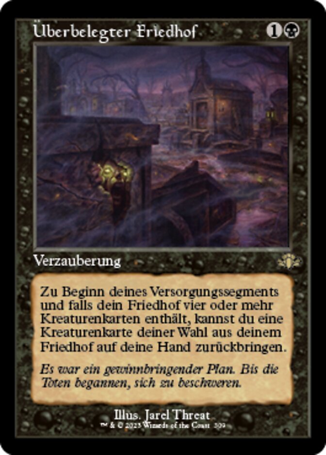 Überbelegter Friedhof