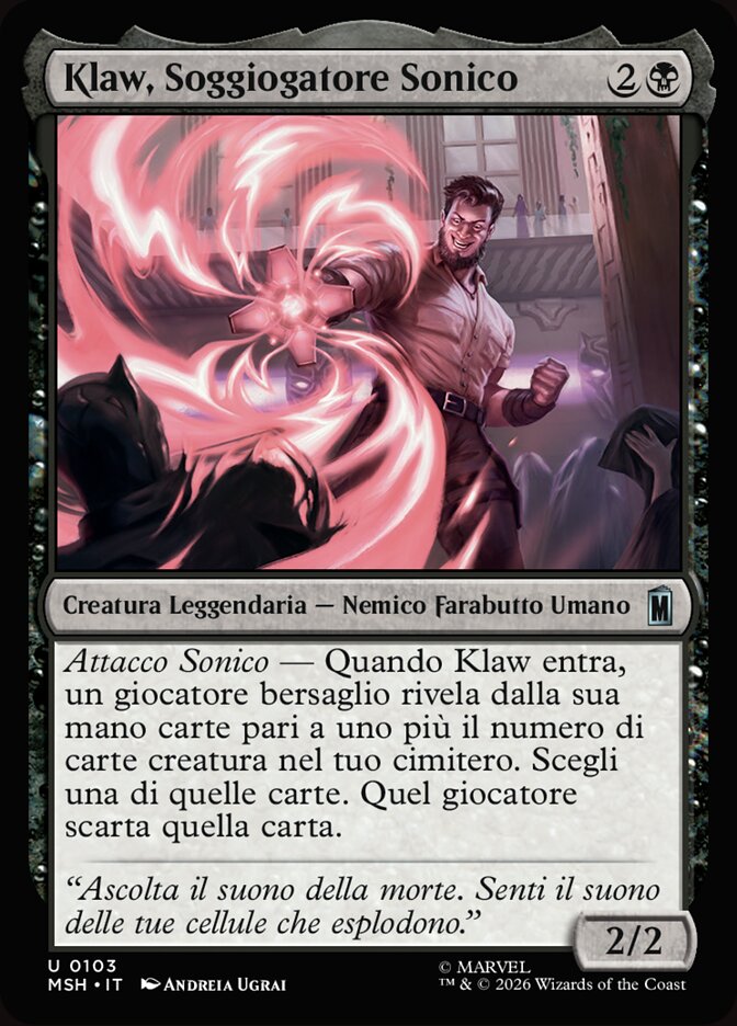 Klaw, Soggiogatore Sonico