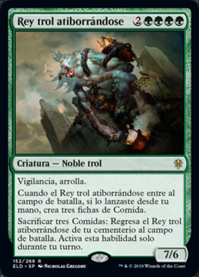 Rey trol atiborrándose