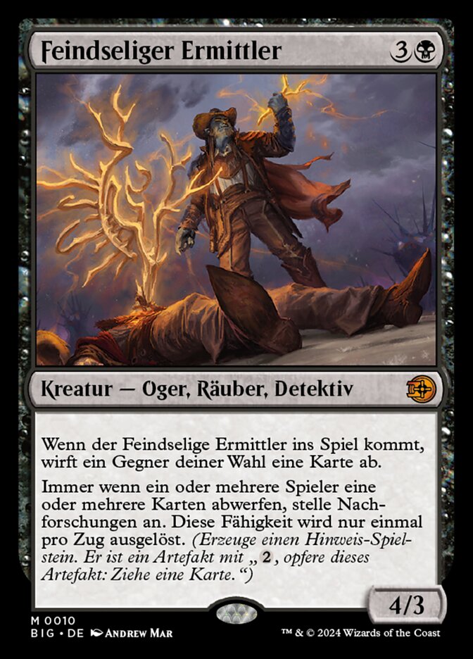 Feindseliger Ermittler