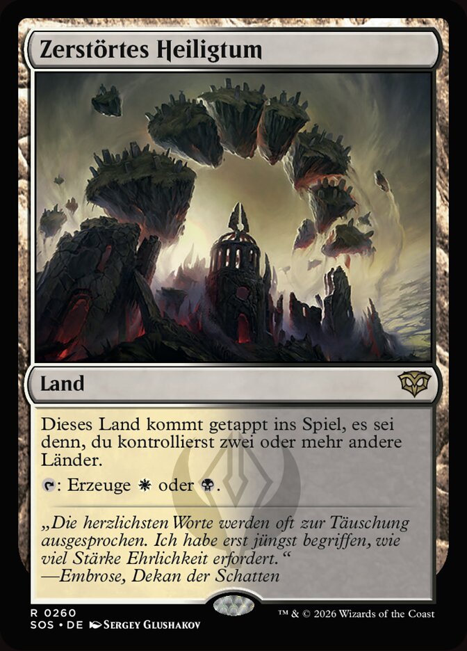 Zerstörtes Heiligtum