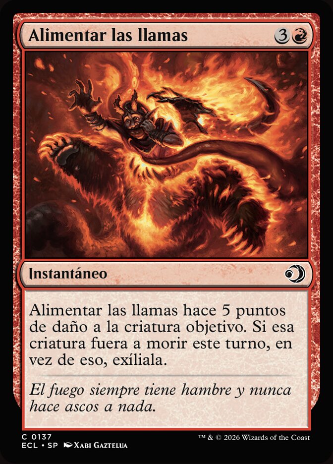 Alimentar las llamas