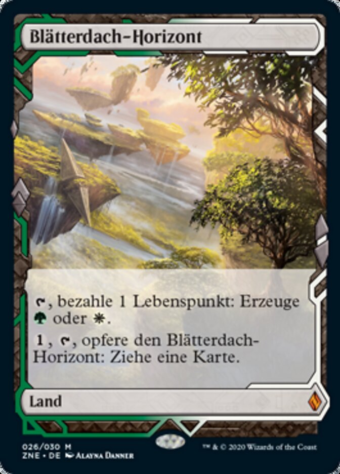 Blätterdach-Horizont