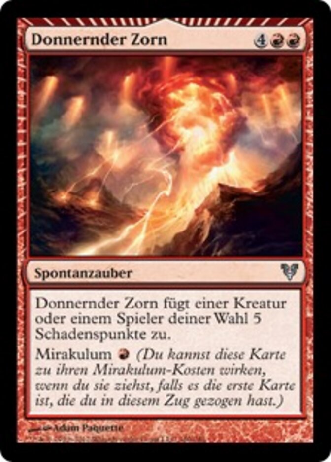 Donnernder Zorn