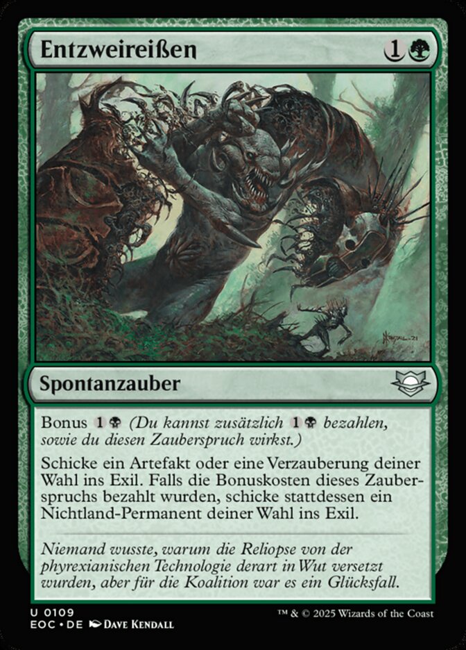 Entzweireißen