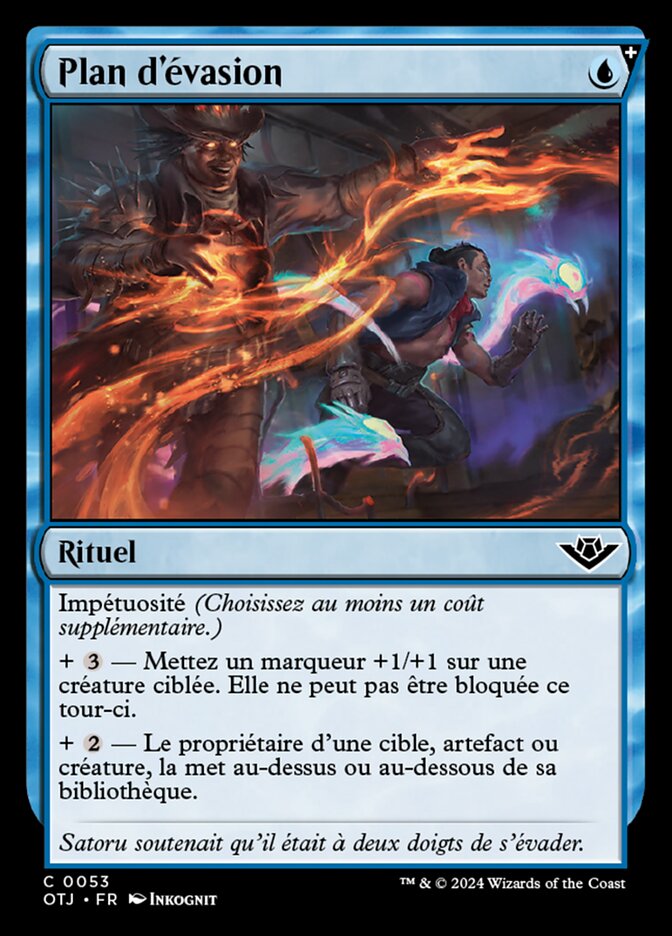 Plan d'évasion