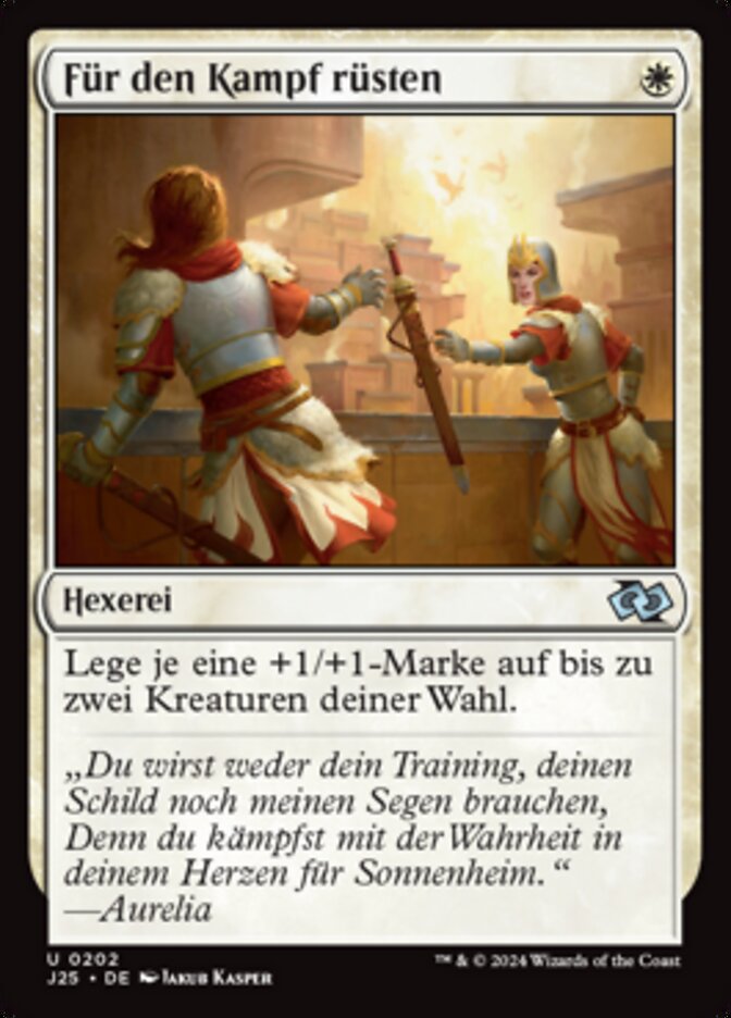 Für den Kampf rüsten