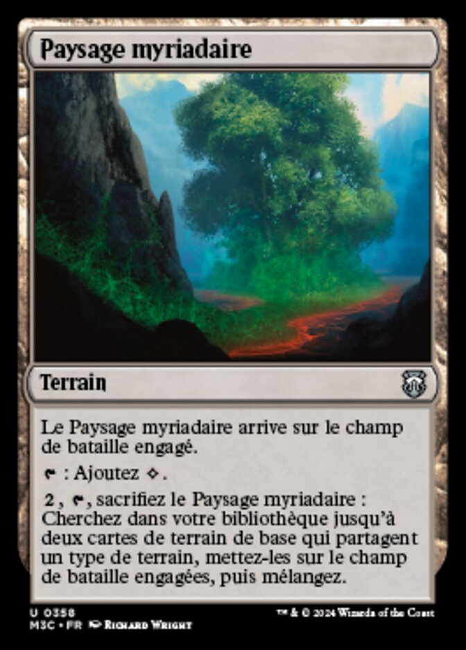 Paysage myriadaire
