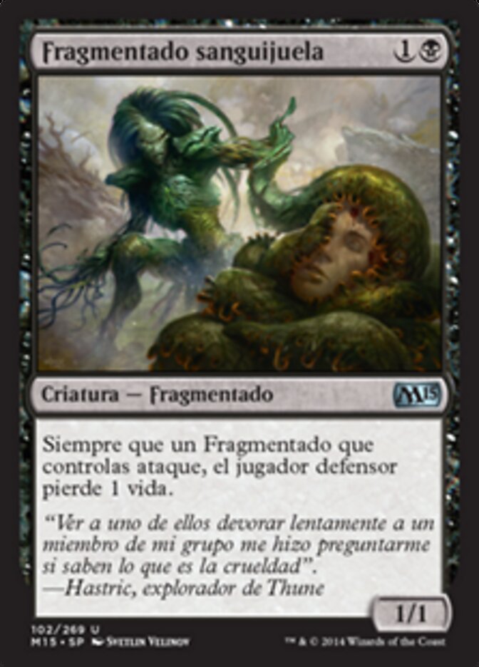 Fragmentado sanguijuela