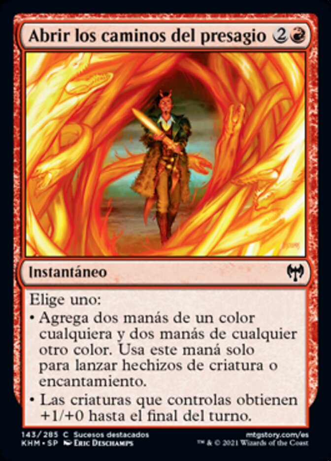 Abrir los caminos del presagio