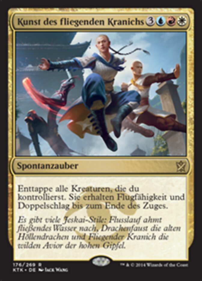 Kunst des fliegenden Kranichs