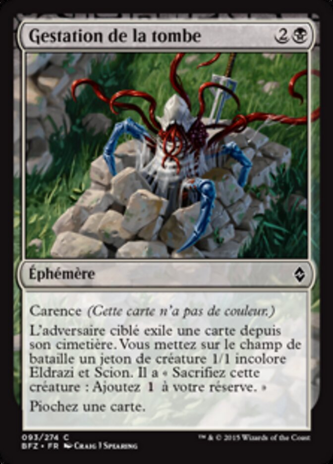 Gestation de la tombe