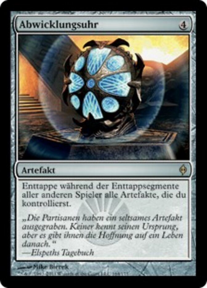 Abwicklungsuhr