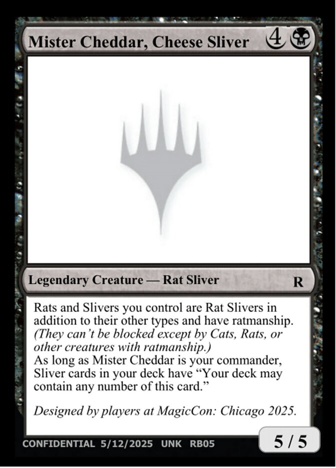 Mister Cheddar, Cheese Sliver