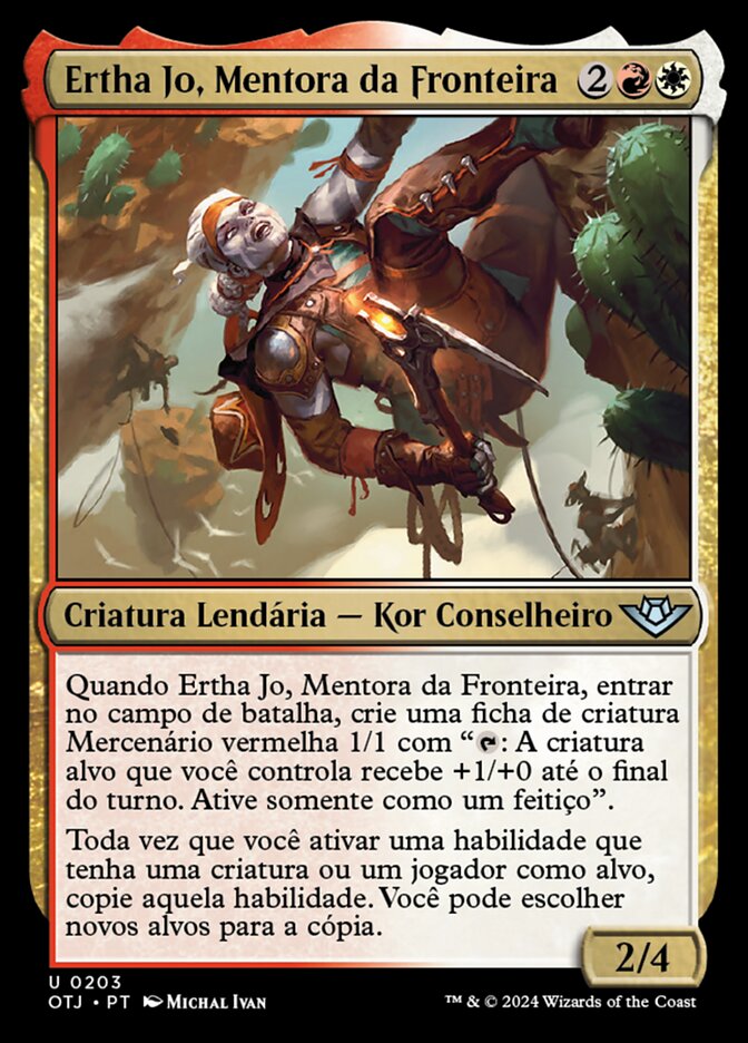 Ertha Jo, Mentora da Fronteira