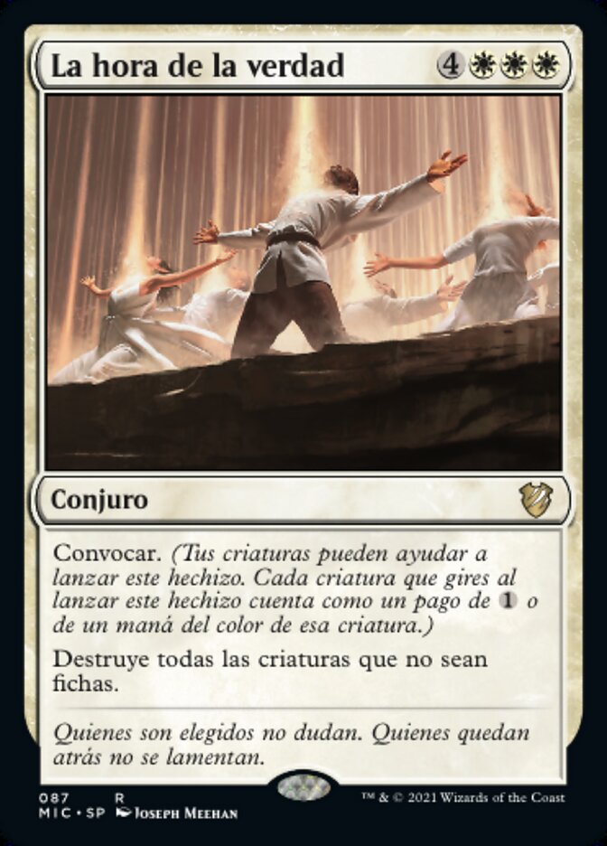 La hora de la verdad