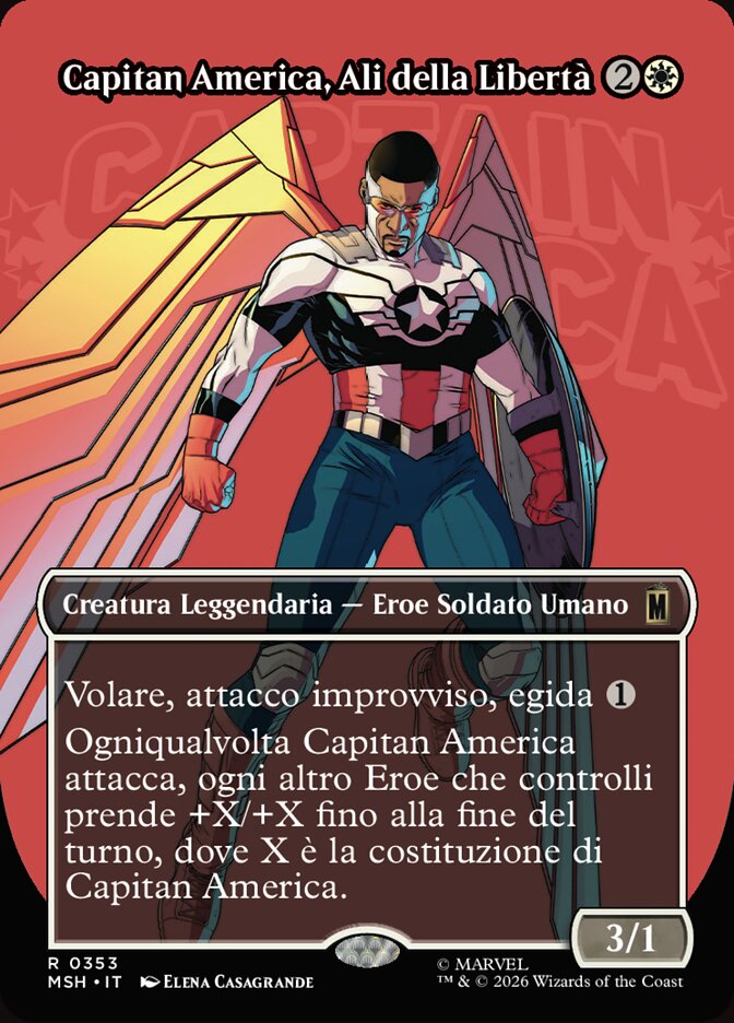 Capitan America, Ali della Libertà