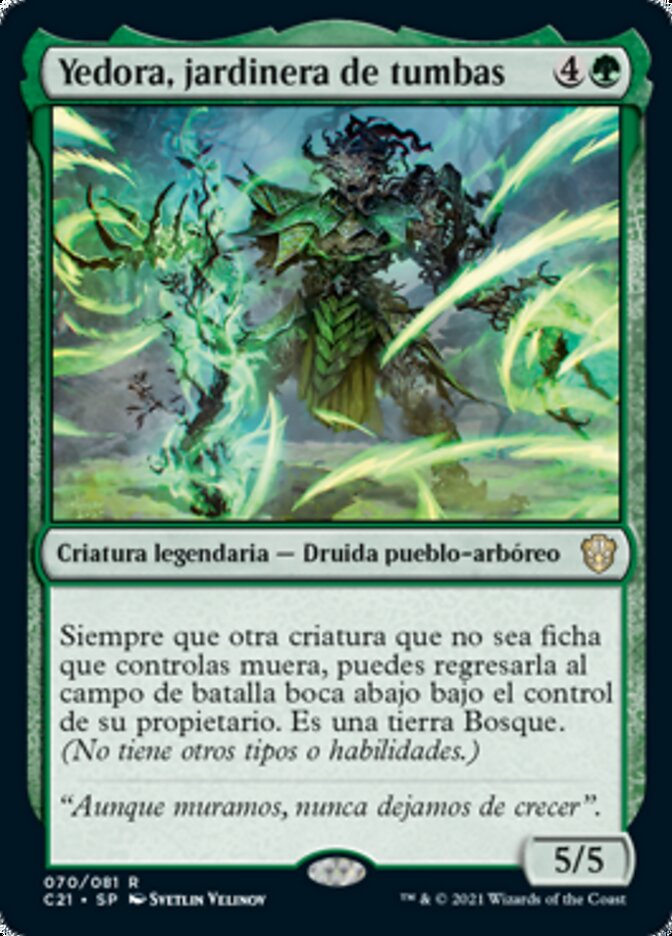 Yedora, jardinera de tumbas