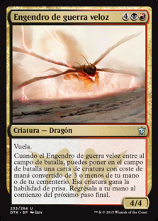 Engendro de guerra veloz