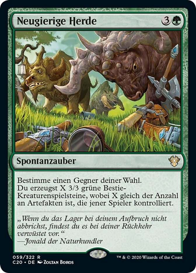 Neugierige Herde