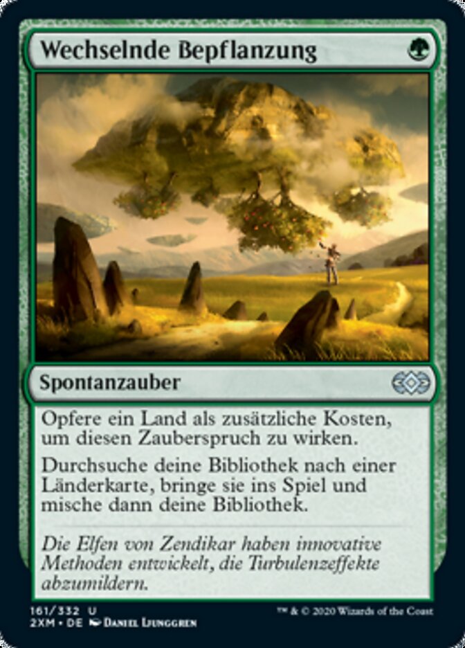 Wechselnde Bepflanzung