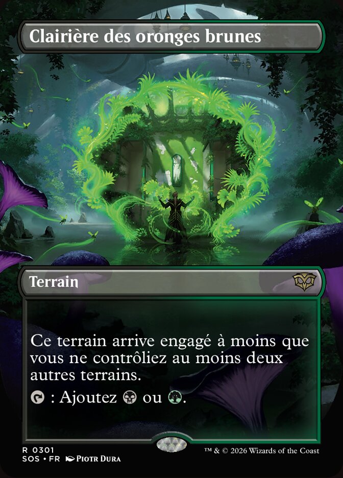Clairière des oronges brunes