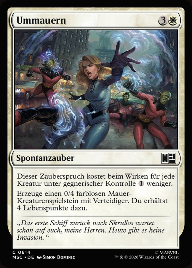 Ummauern