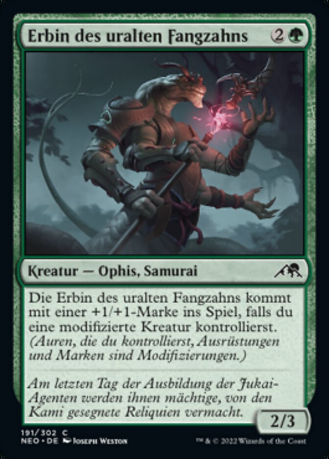 Erbin des uralten Fangzahns