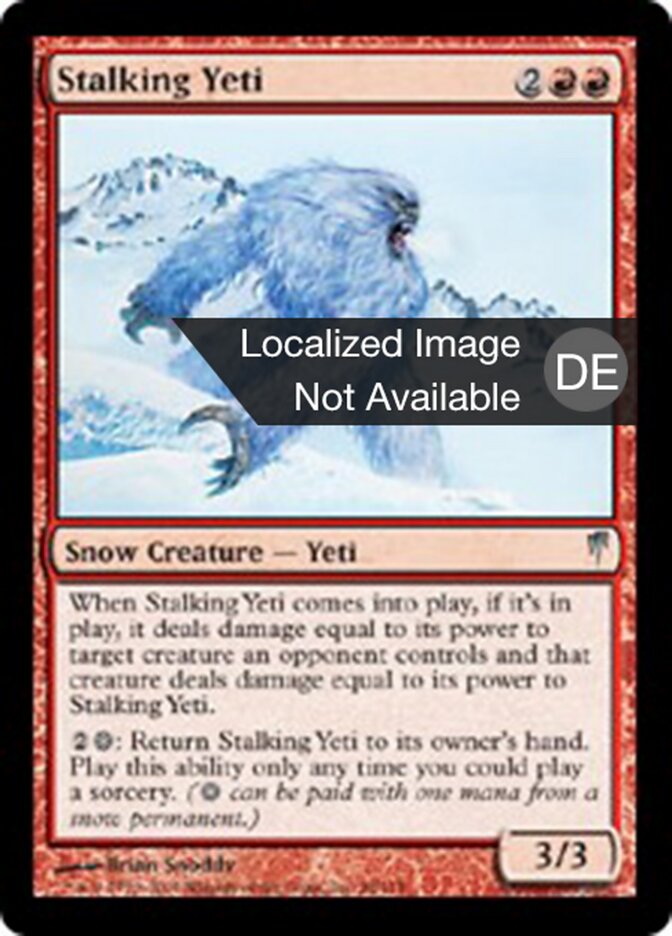 Pirschender Yeti